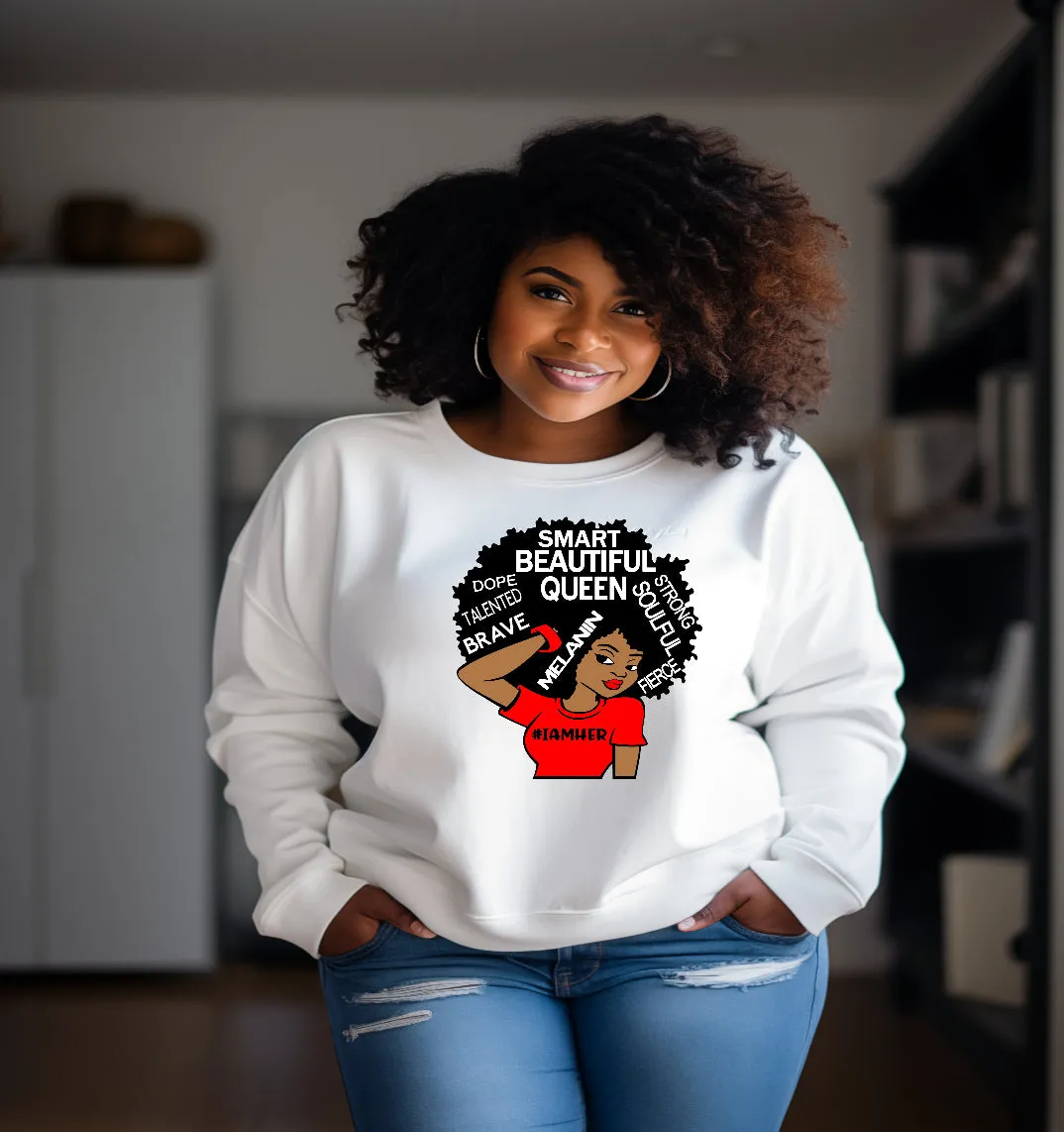#IAMHER SWEATSHIRTS Red image