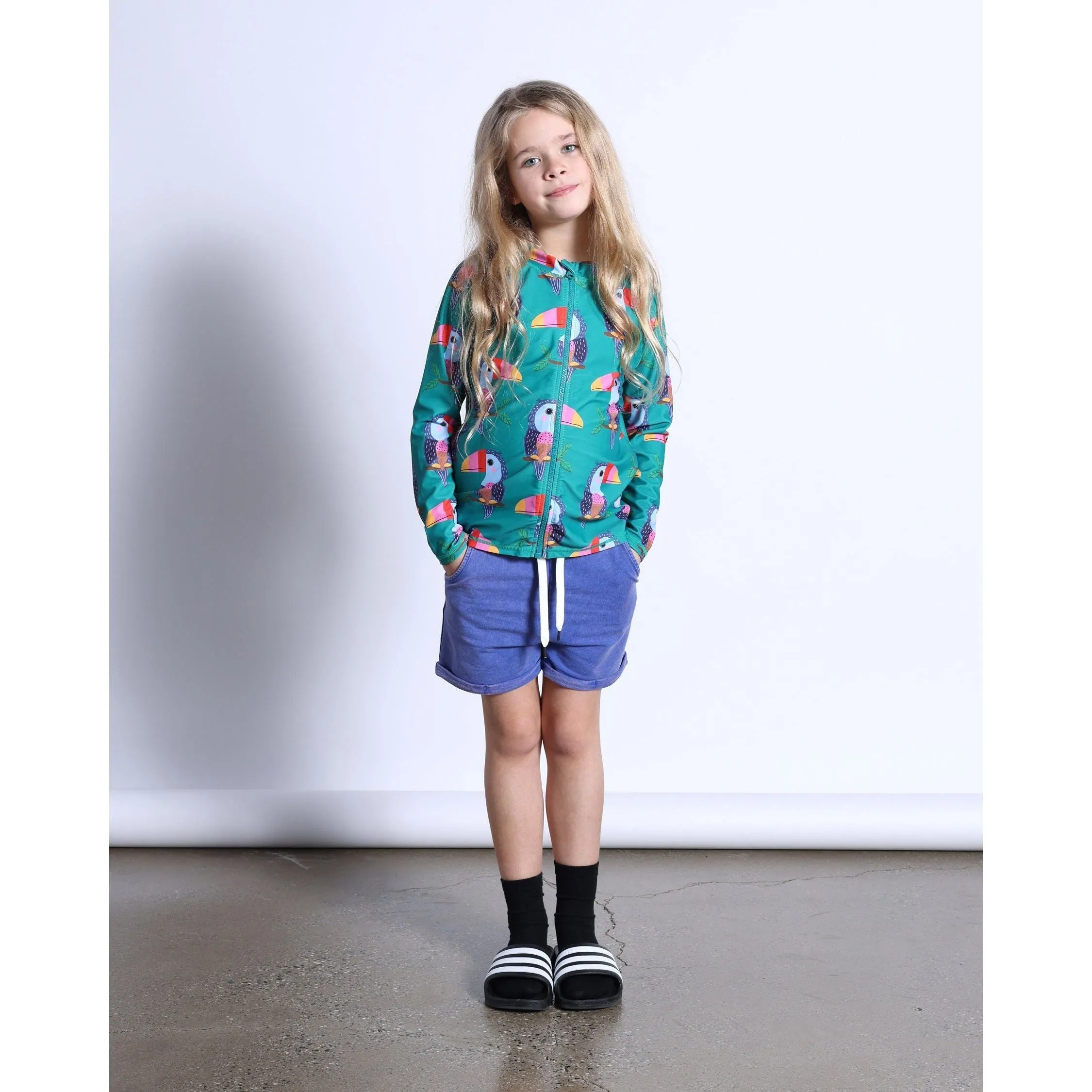 Icecream Toucan Rashie Set- Green