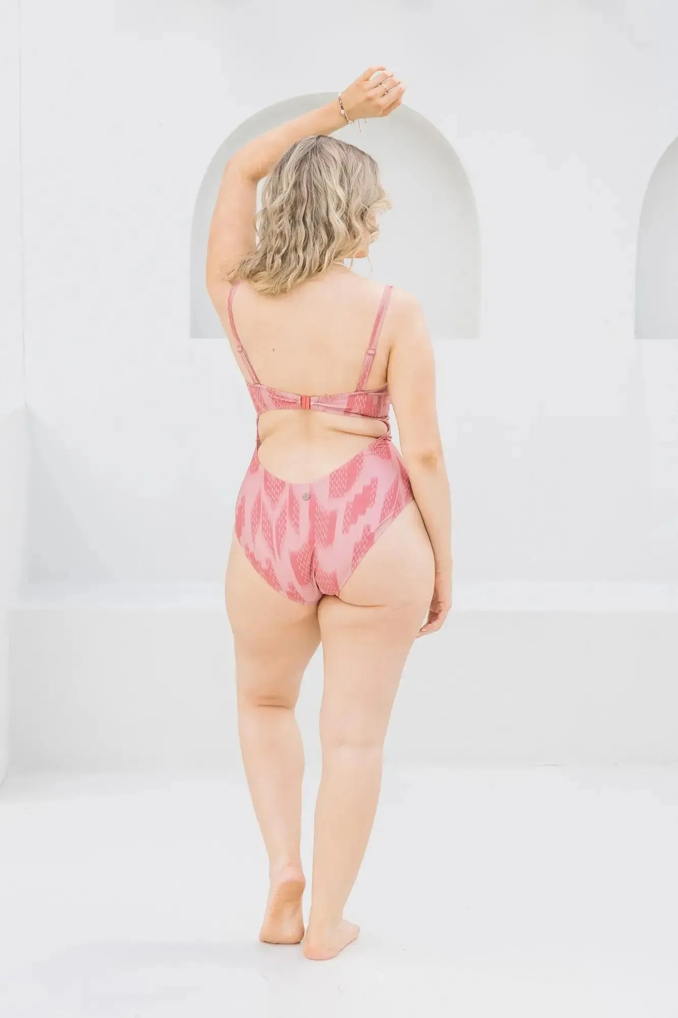 Ikat Dusk Balconette One Piece