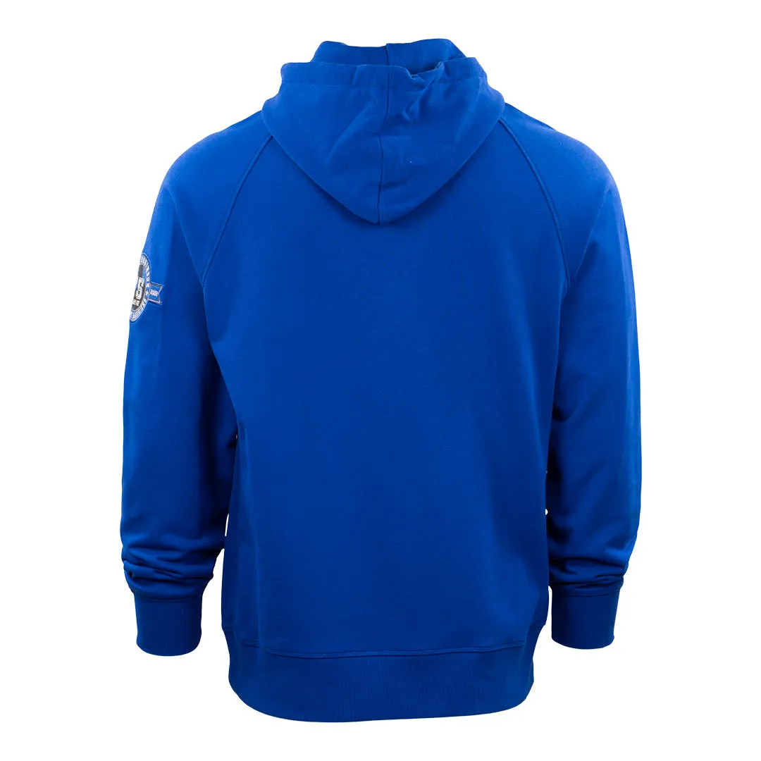 Jackie Robinson French Terry Script Hooded Sweatshirt - Royal Blue