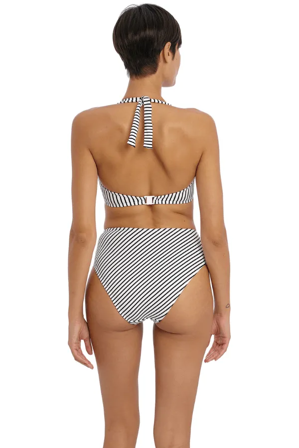Jewel Cove High Waist Bikini Brief - Striped