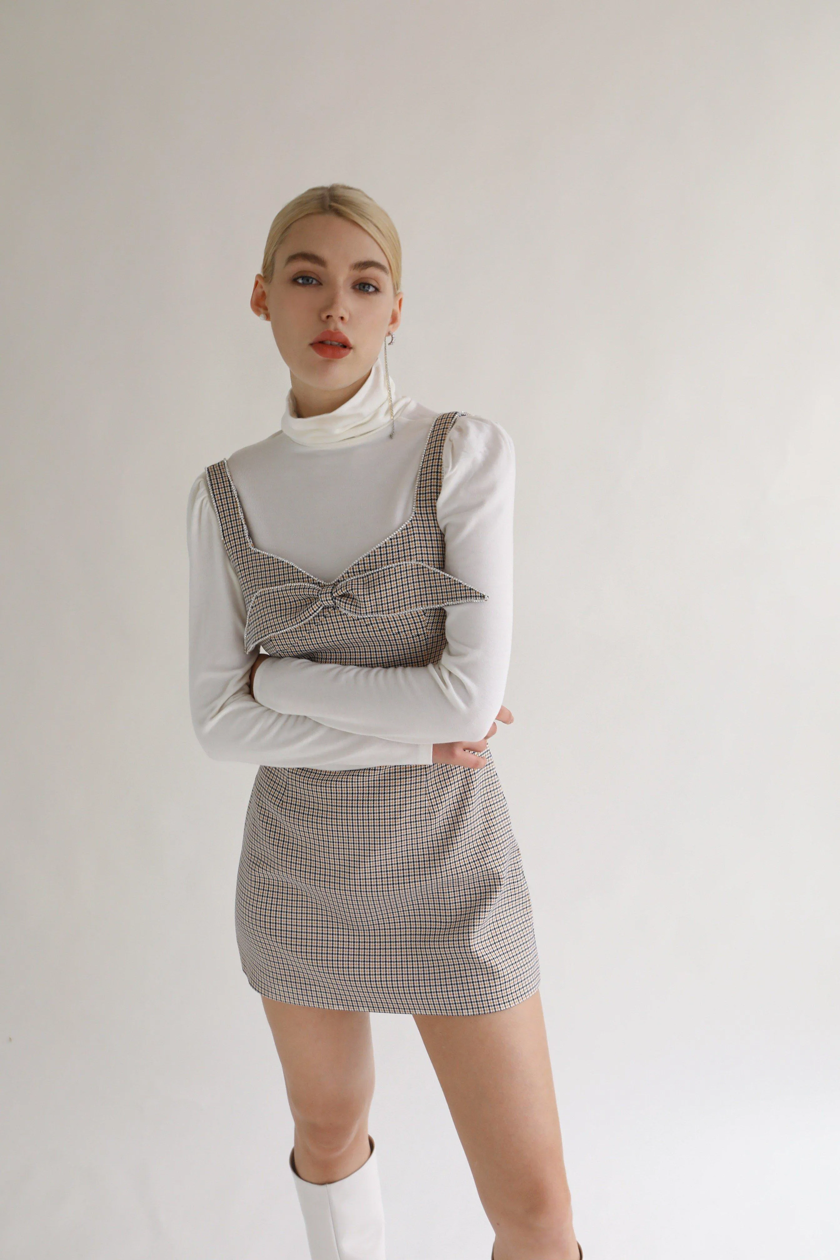 Joan Wool Blend Stretch Knit Turtleneck Top