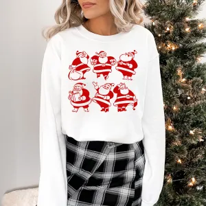 JOLLY SANTAS CREWNECK SWEATSHIRT