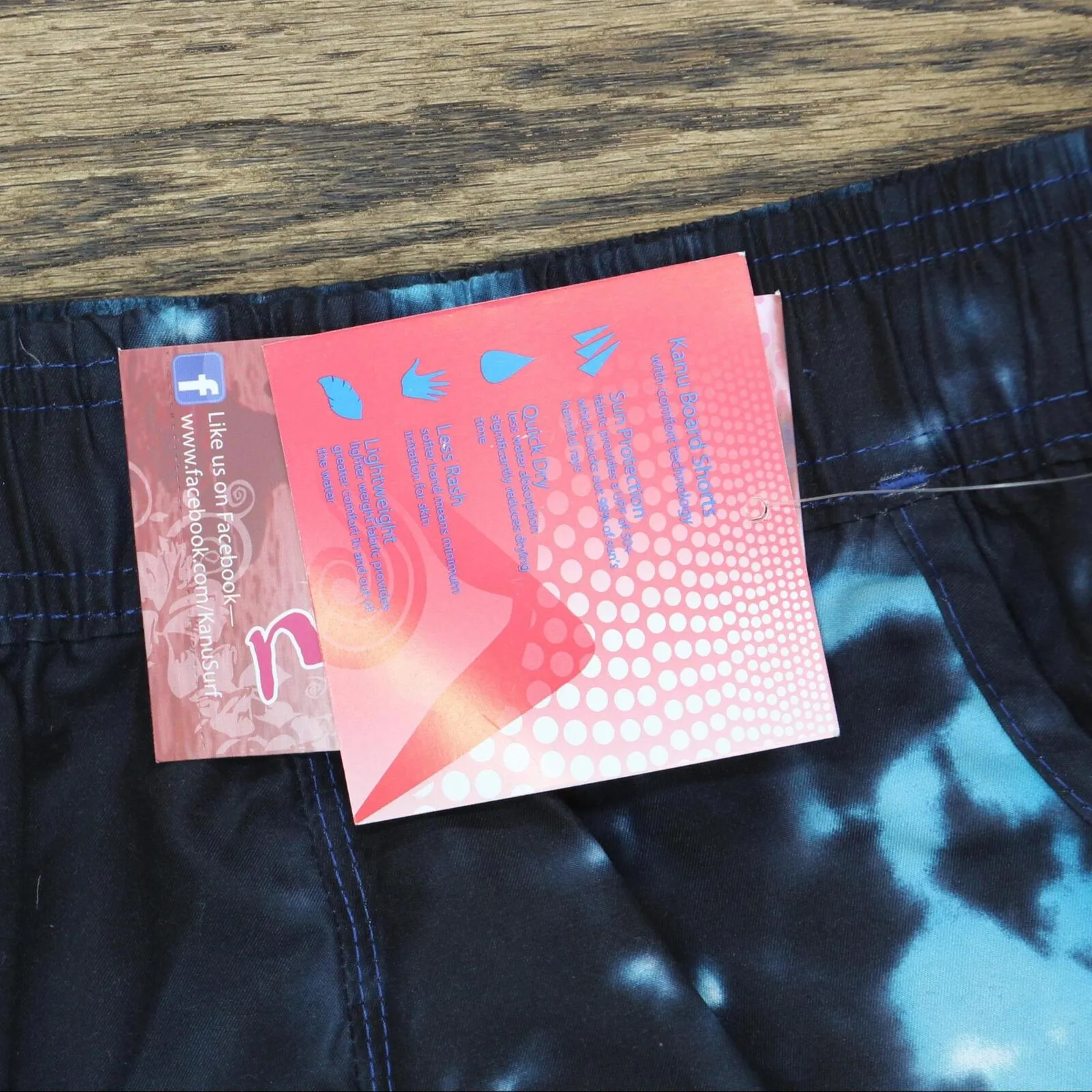 Kanu Surf Girl Standard Isabel UPF 50  Quick Dry Beach Boardshort Black / Aqua 4