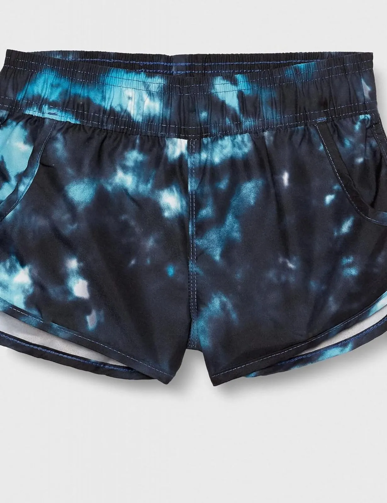 Kanu Surf Girl Standard Isabel UPF 50  Quick Dry Beach Boardshort Black / Aqua 4