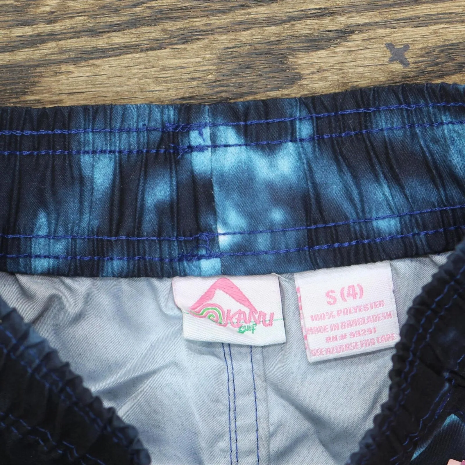 Kanu Surf Girl Standard Isabel UPF 50  Quick Dry Beach Boardshort Black / Aqua 4