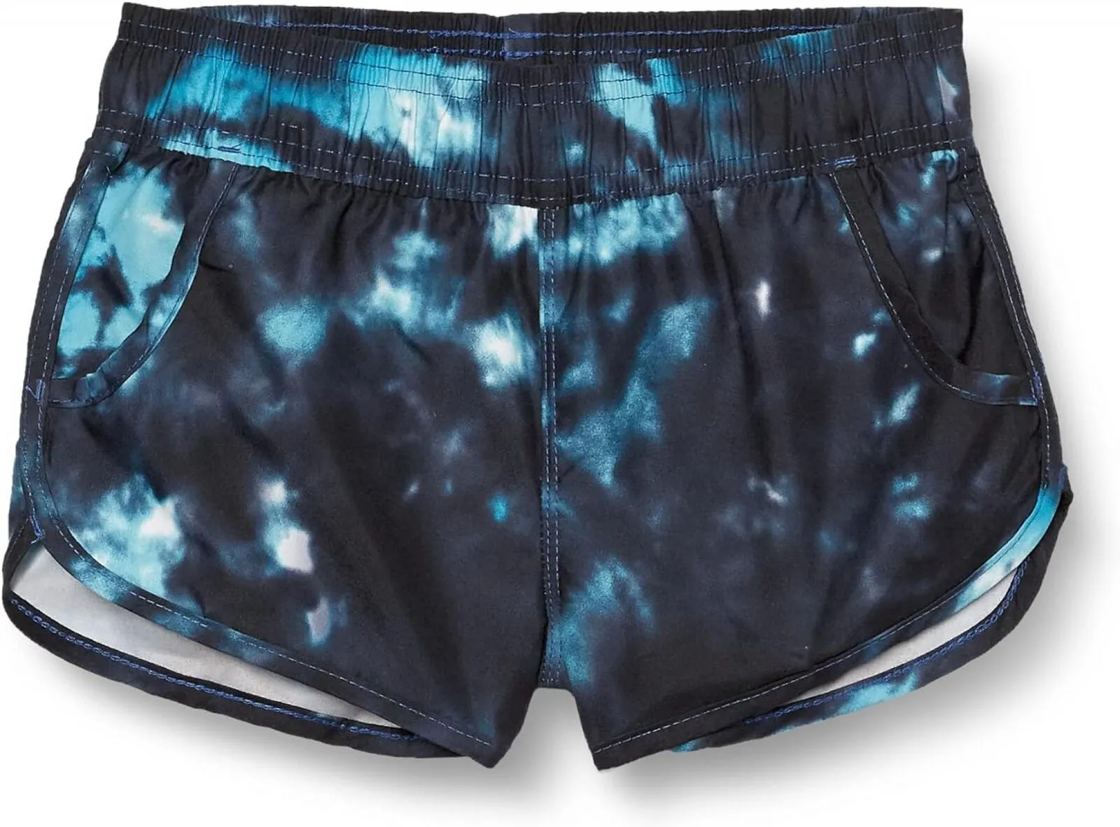 Kanu Surf Girl Standard Isabel UPF 50  Quick Dry Beach Boardshort Black / Aqua 4