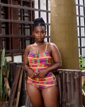 Kente Retro Swimsuit