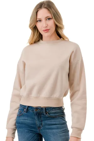 Khaki French Terry Fleece Sweatshirts 1/13/25 9339