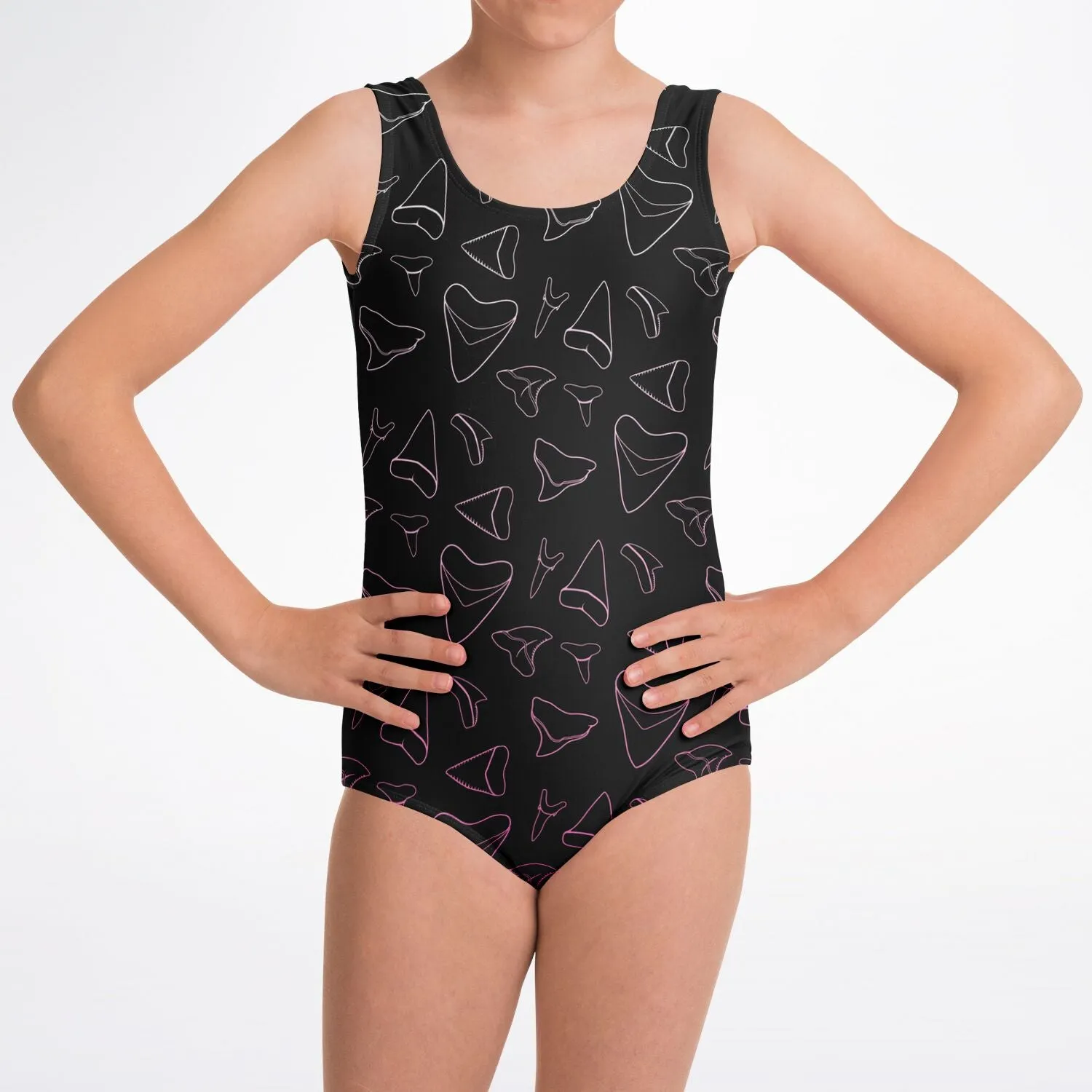 KID'S ONE PIECE SHARK TOOTH SWIMSUIT - FREE SHIPPING