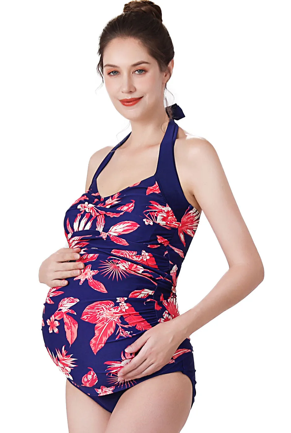 Kimi   Kai Maternity "Dulce" UPF 50  Swim Tankini & Bottom 2-Piece Set