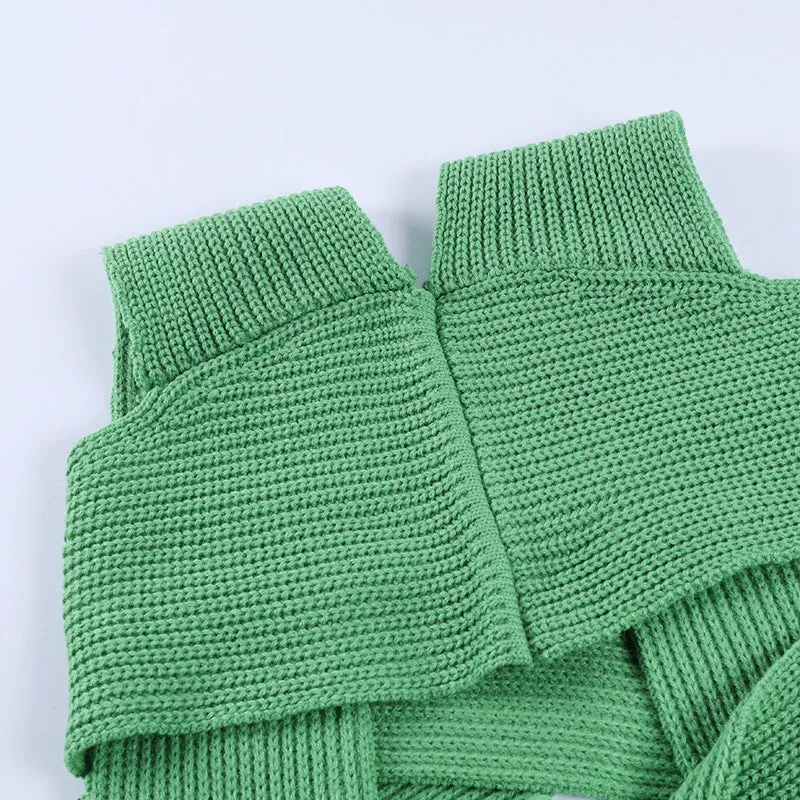 Knit Vest V-neck Camis Crop Tank Tops Sweaters