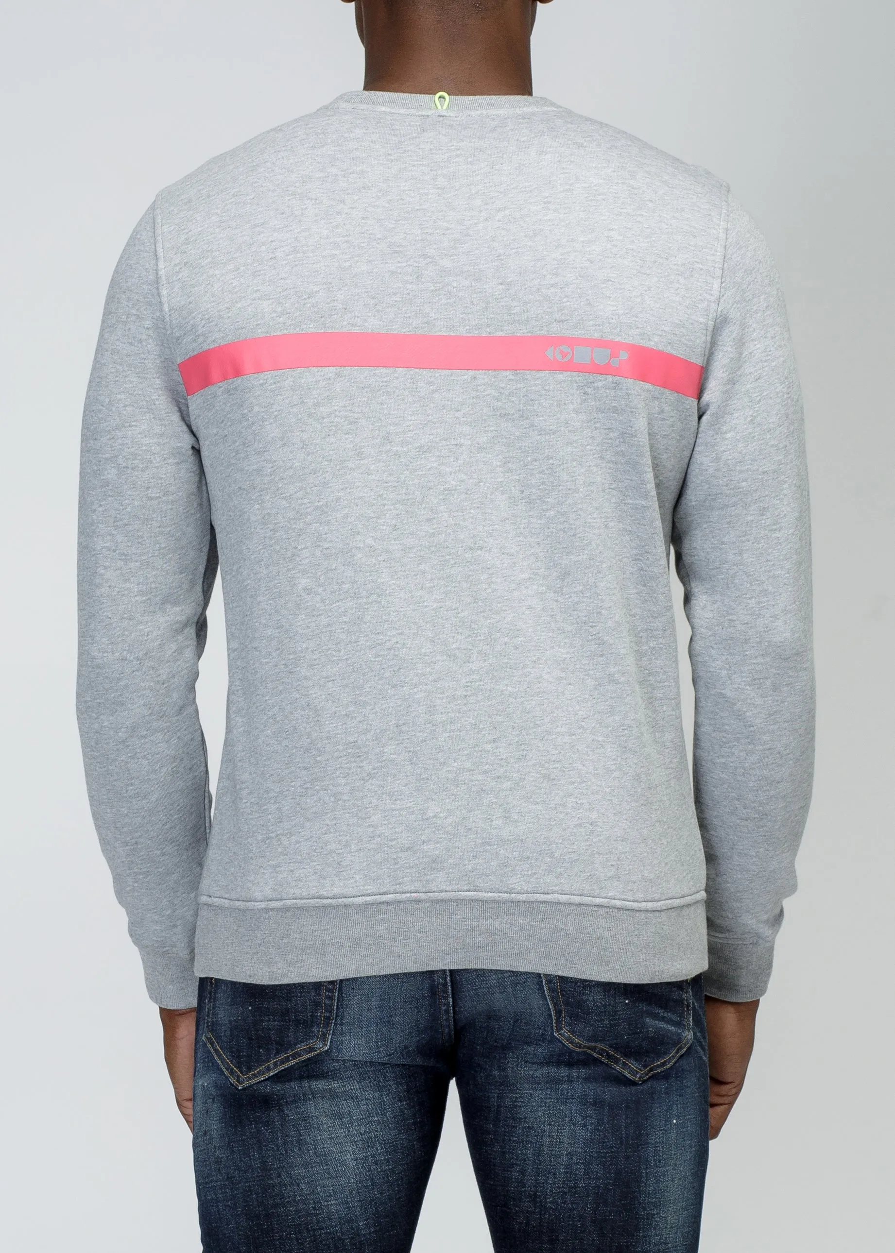 Konus Men's Community French Terry Crew in Grey