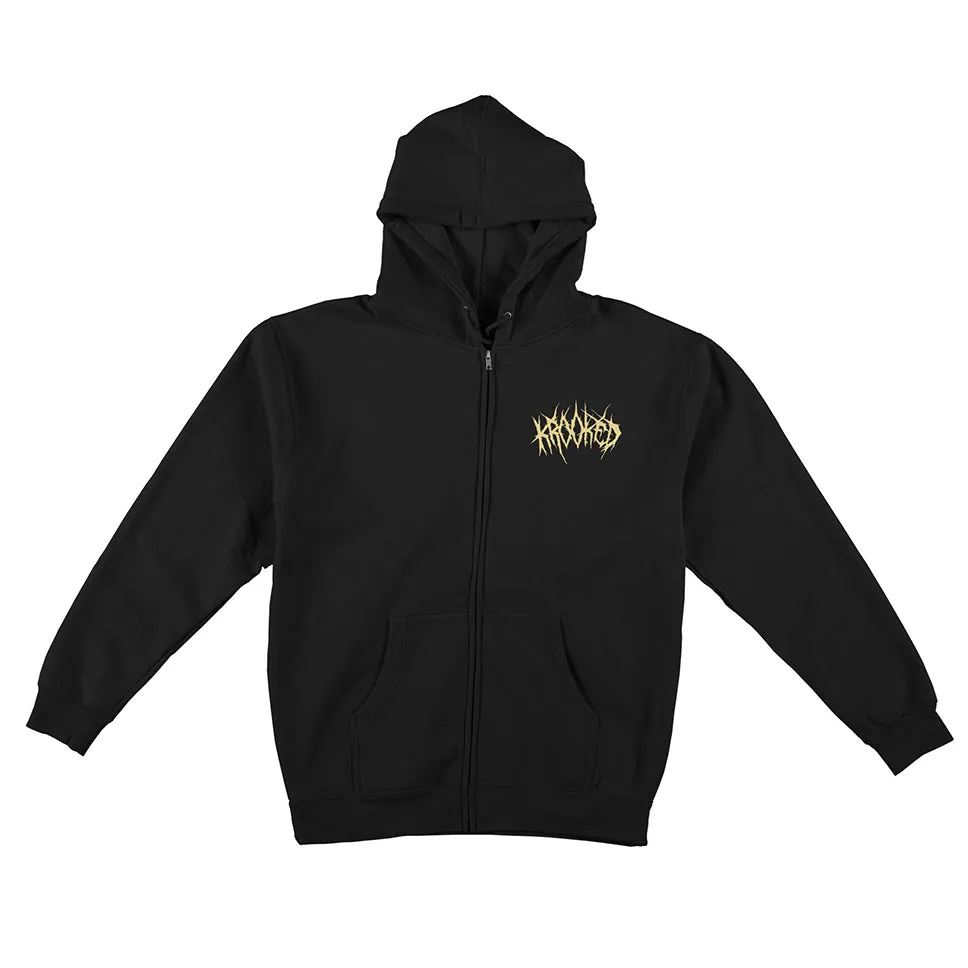 Krooked Necro Shmoo Zip-Up Hooded Sweatshirt