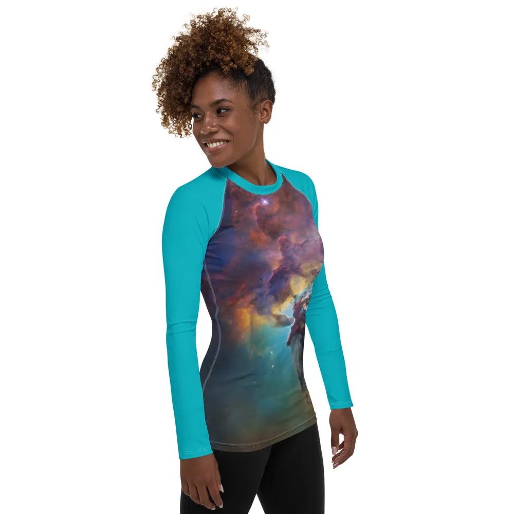 Lagoon Nebula Rash Guard - Adult