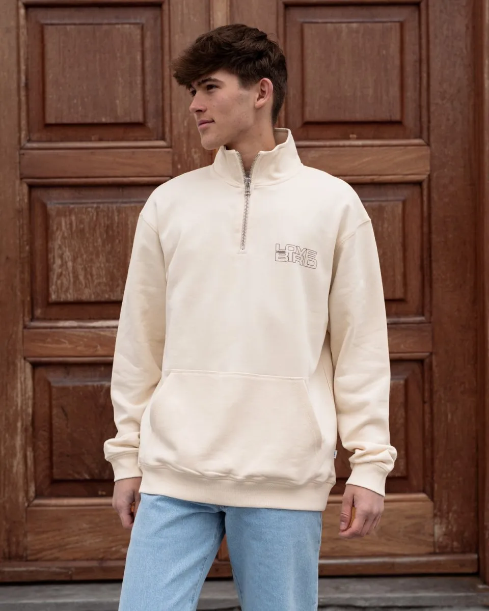 Lass Bird Half-Zip - Off White