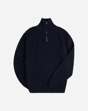 Lass Knit Half-Zip - Navy