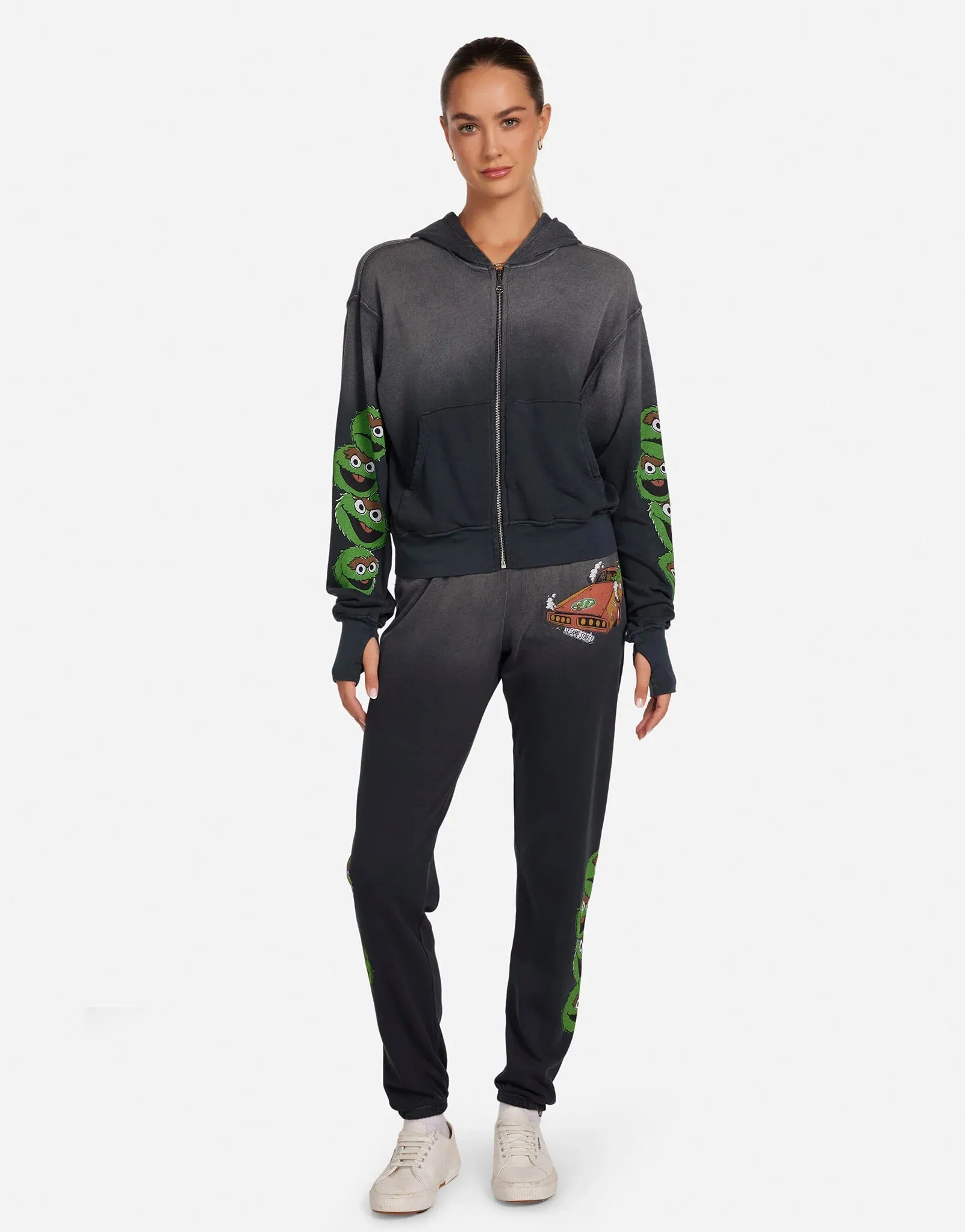 Lauren Moshi Hezly The Grouch Racing Zipper Hoodie