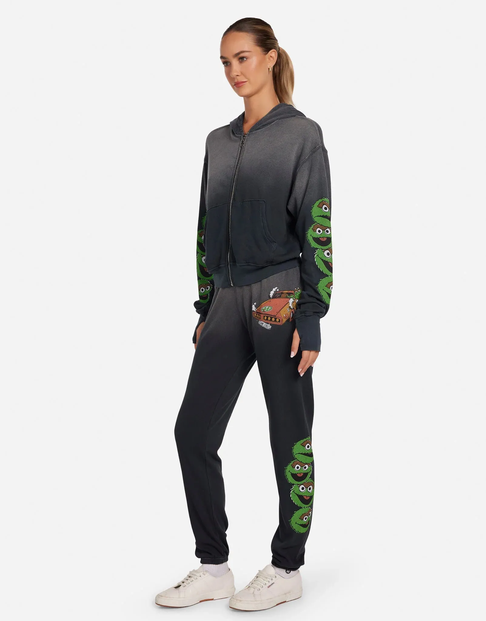 Lauren Moshi Hezly The Grouch Racing Zipper Hoodie