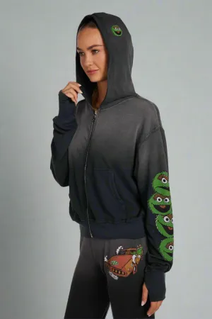 Lauren Moshi Hezly The Grouch Racing Zipper Hoodie