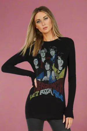 Lauren Moshi McKinley X Vintage Aerosmith Thermal Top