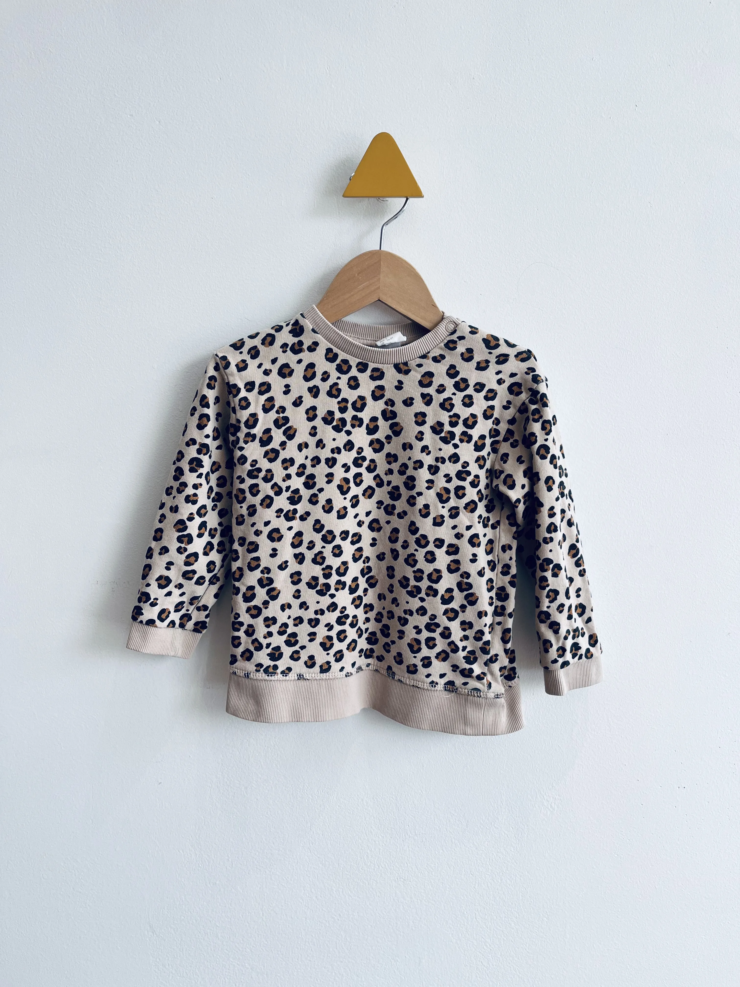 Leopard Print Sweatshirt // 1.5-2Y