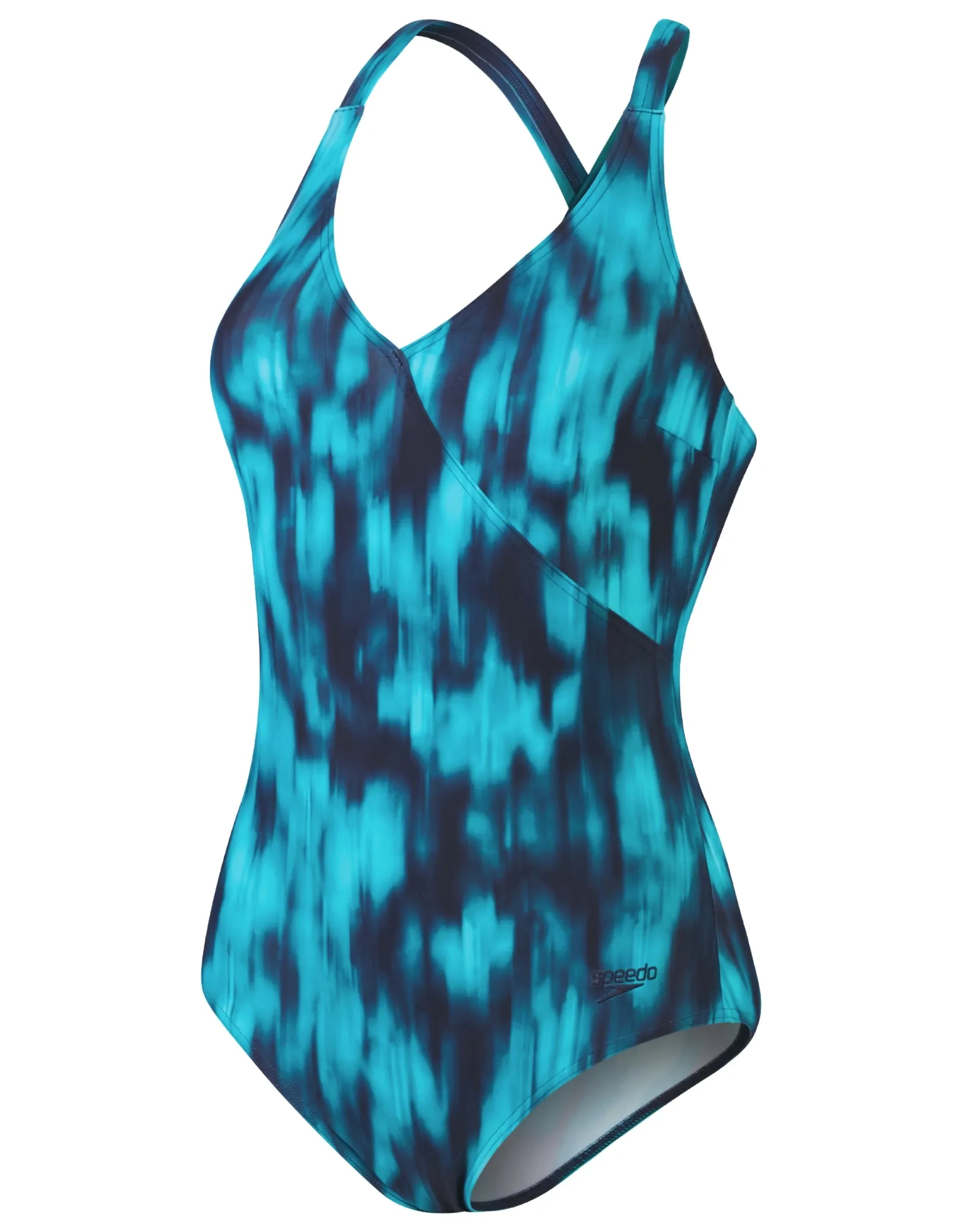 Lexi Placement Printed Swimsuit - Navy/Blue