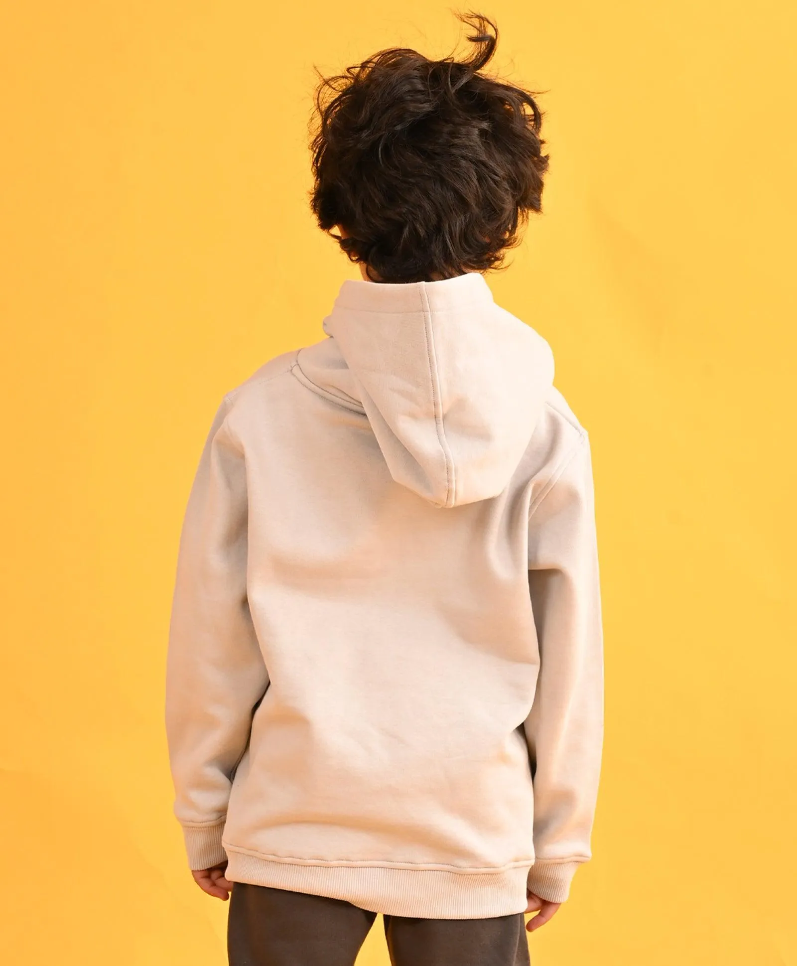 LIGHT GREY TMR FLEECE BOYS HOODIE - LIGHT GREY