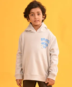 LIGHT GREY TMR FLEECE BOYS HOODIE - LIGHT GREY