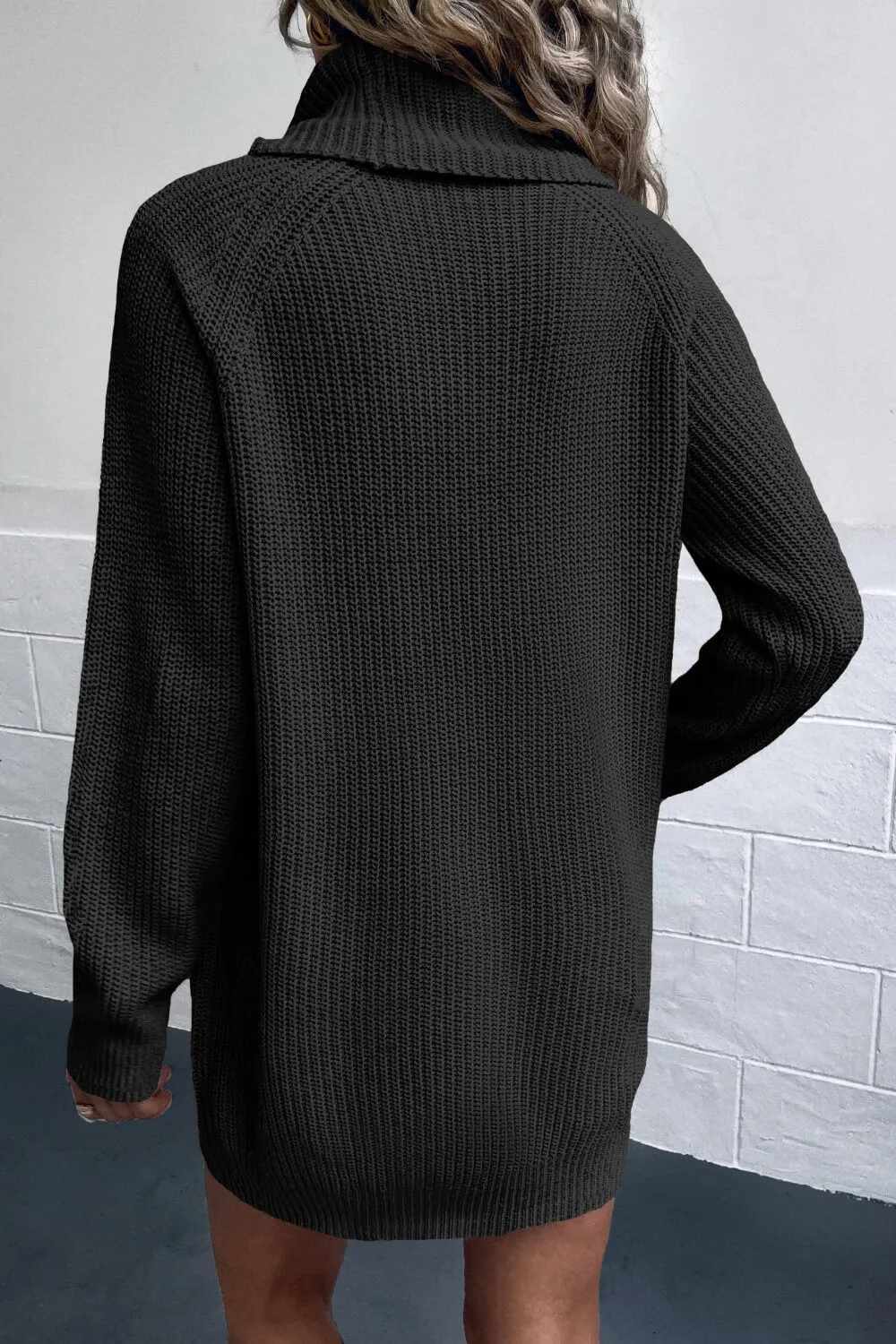 Lisa Turtleneck Sweater Dress with Pockets