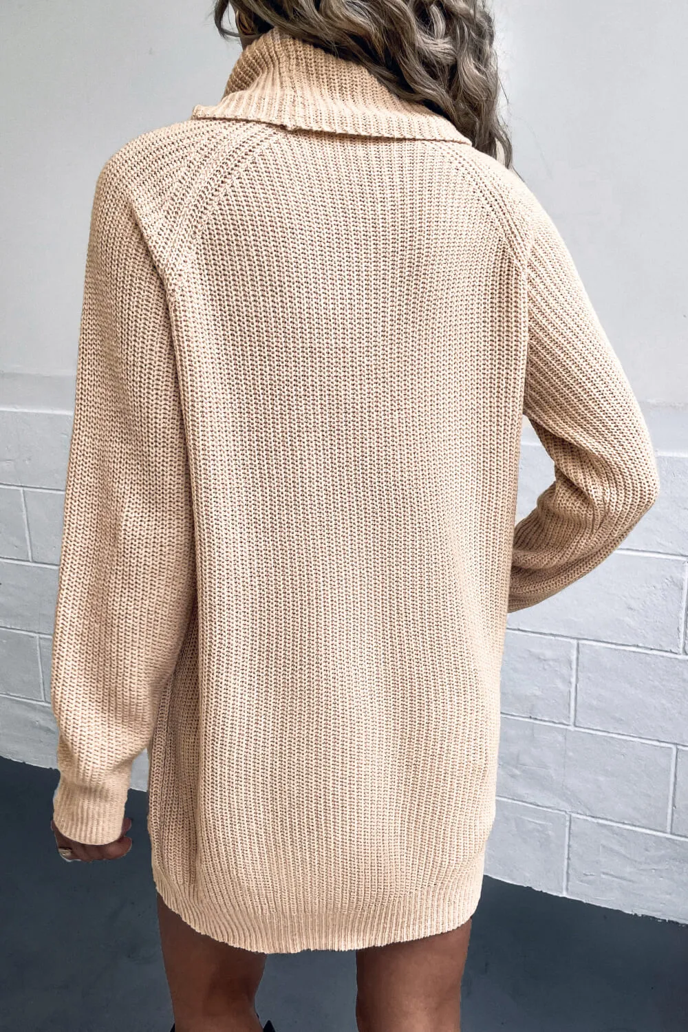 Lisa Turtleneck Sweater Dress with Pockets
