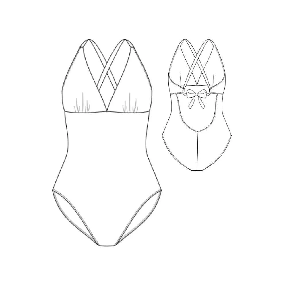 Lise Tailor Patterns - Midnight Bath Swimsuit