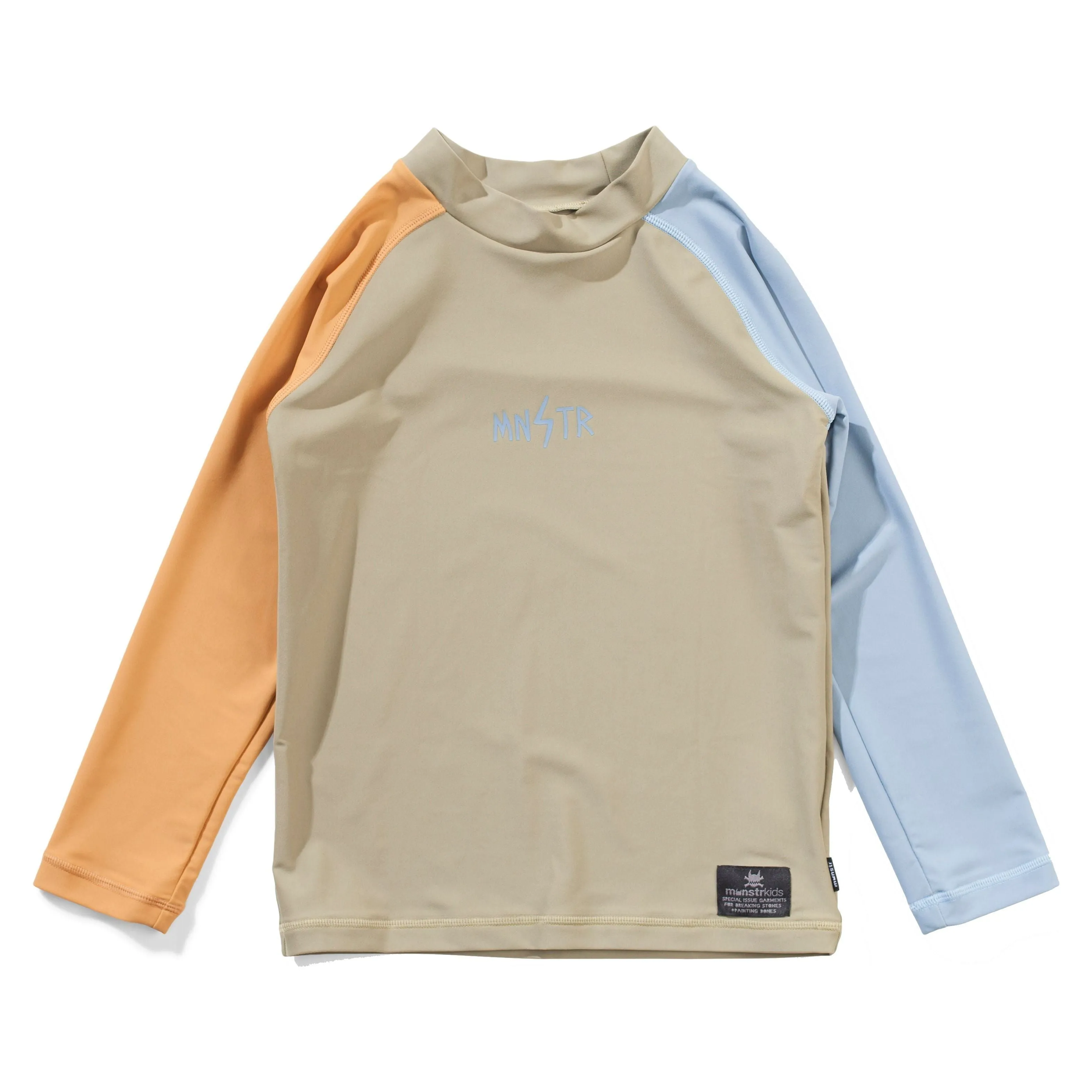 Logo Ls Rash - Lt Olive/Mid Blue