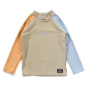 Logo Ls Rash - Lt Olive/Mid Blue