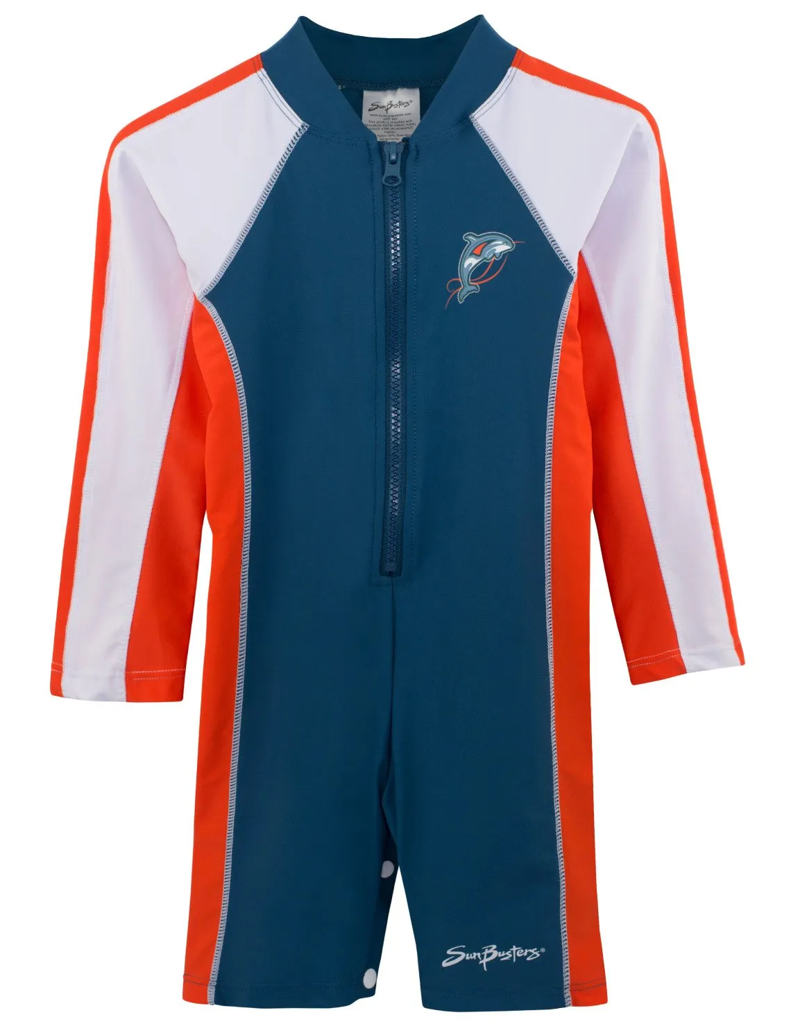 Long Sleeve One-Piece Swimsuit - Tangelo