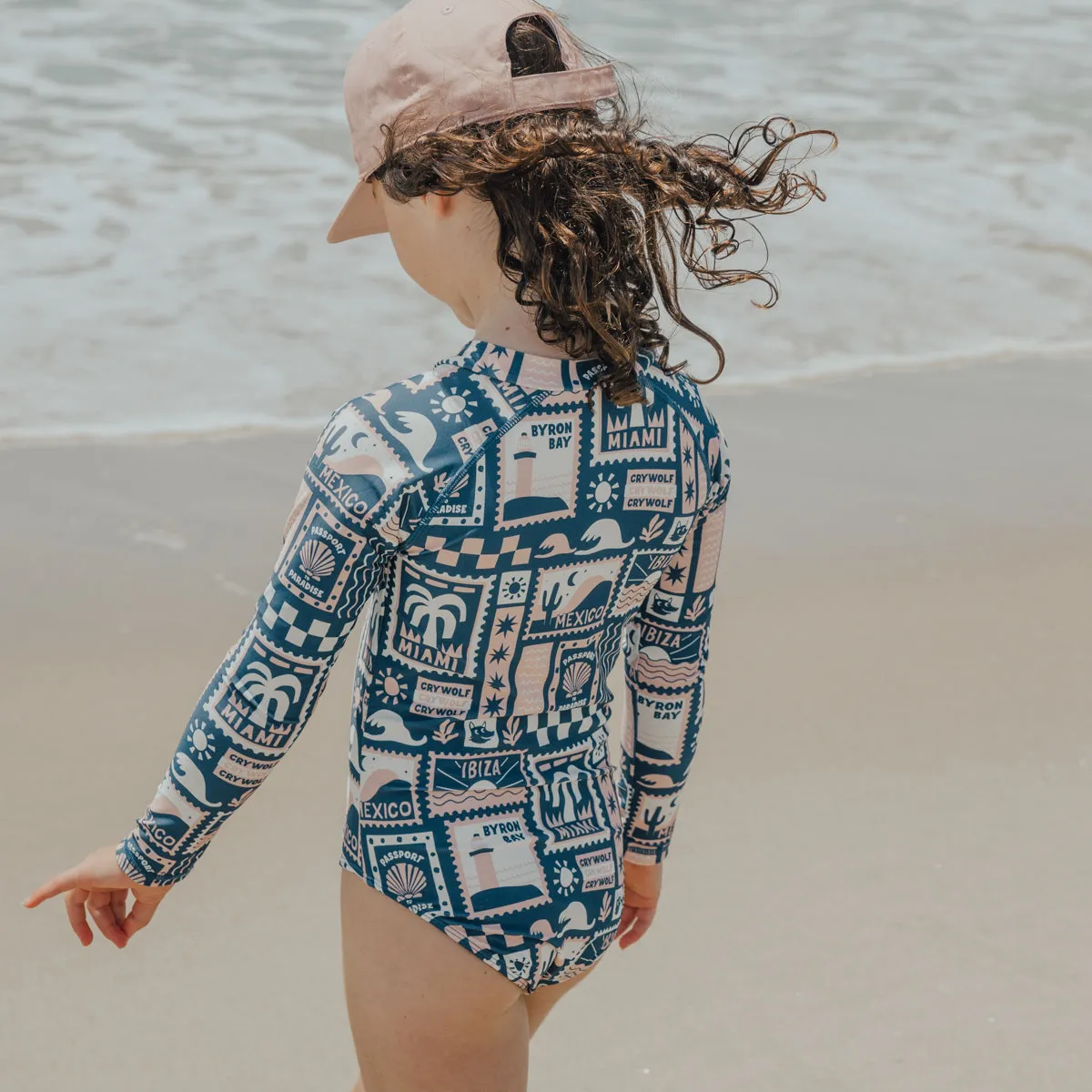 LONG SLEEVE SWIMSUIT Blush Postcards