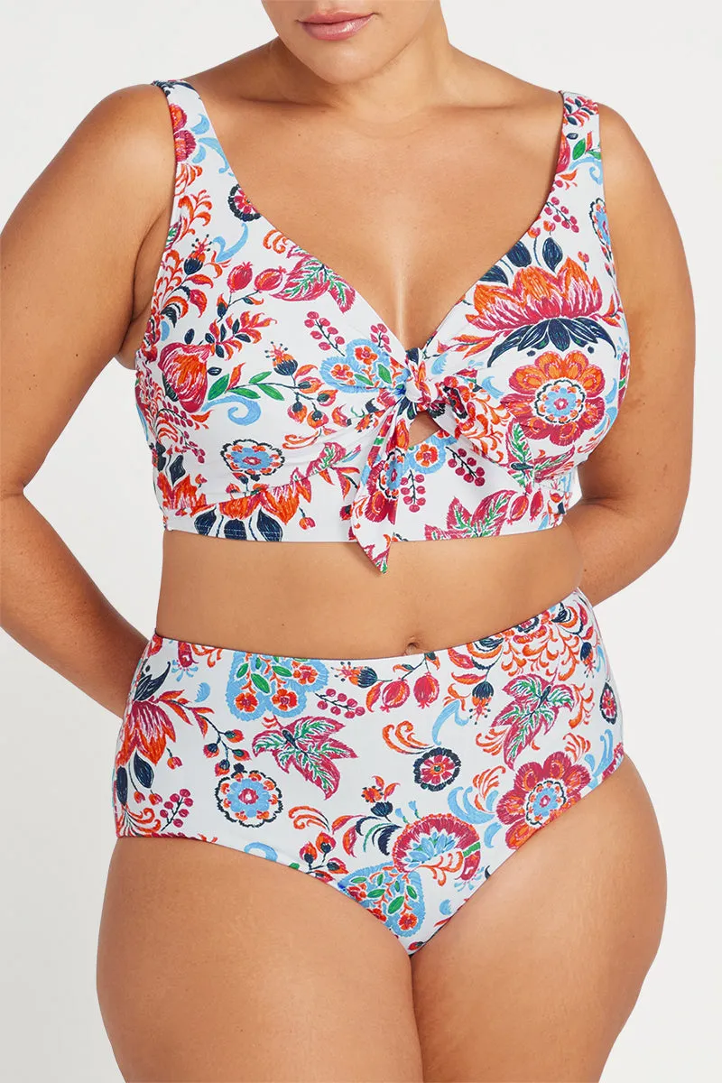 Loquacious Mondrian Reversible High Waist Swim Pant