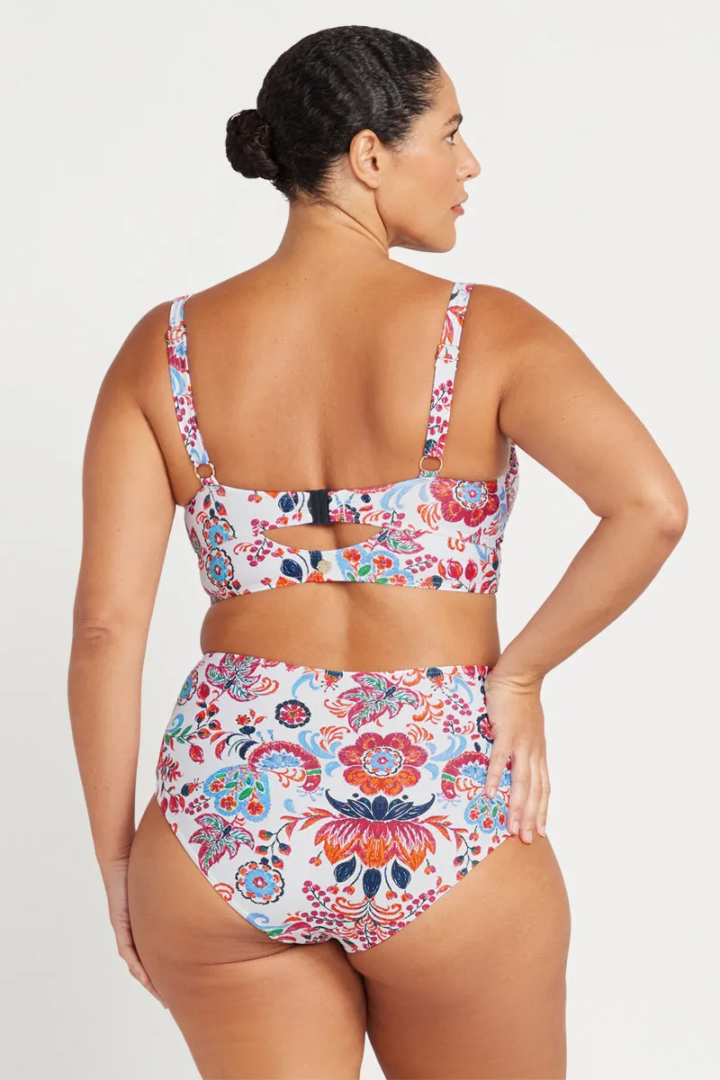 Loquacious Mondrian Reversible High Waist Swim Pant