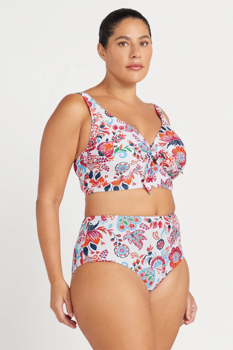 Loquacious Mondrian Reversible High Waist Swim Pant