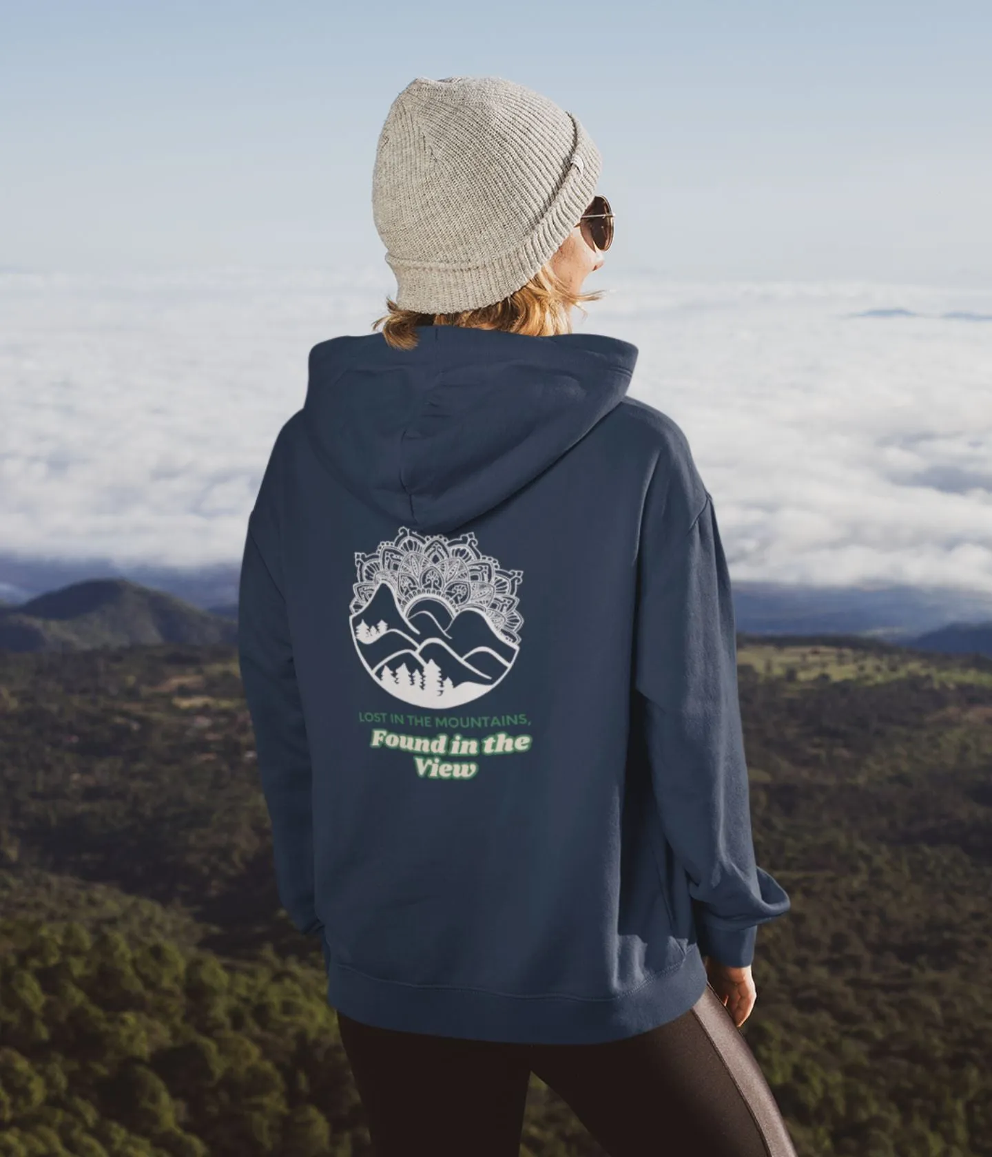 Lost In The Mountains - Unisex Hoodie - Dark