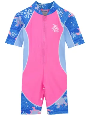 Low Tide One Piece Sunsuit - Pink Wave