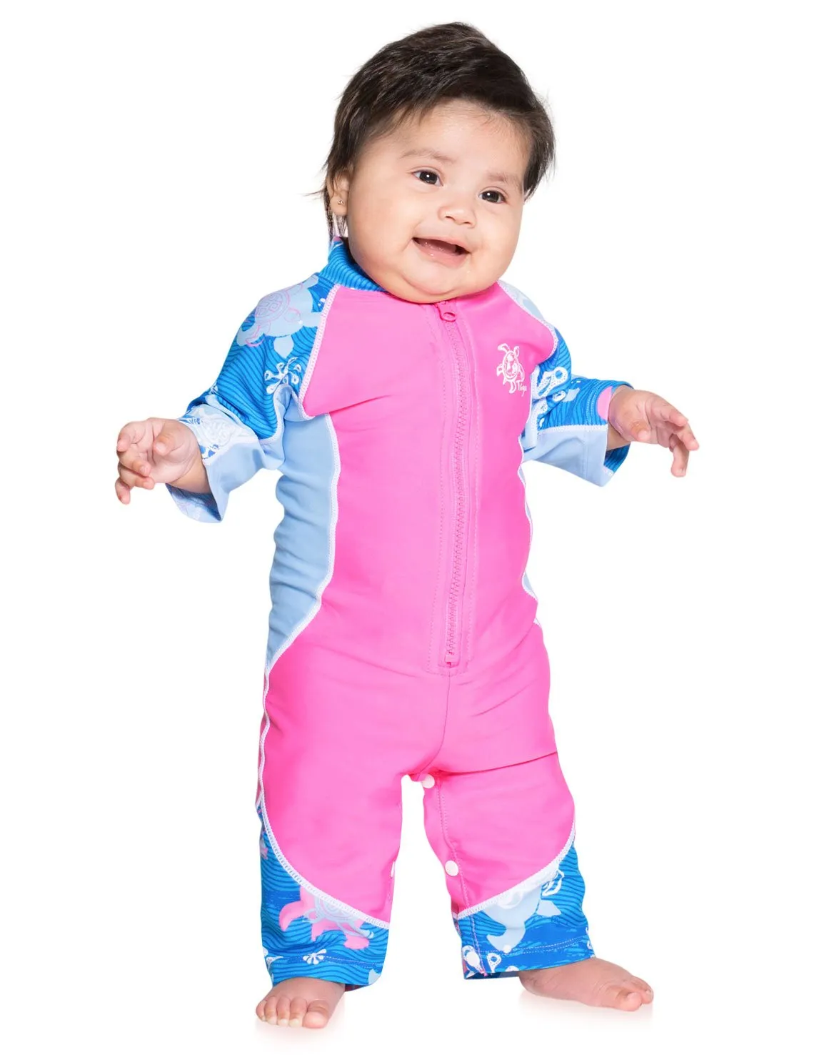 Low Tide One Piece Sunsuit - Pink Wave