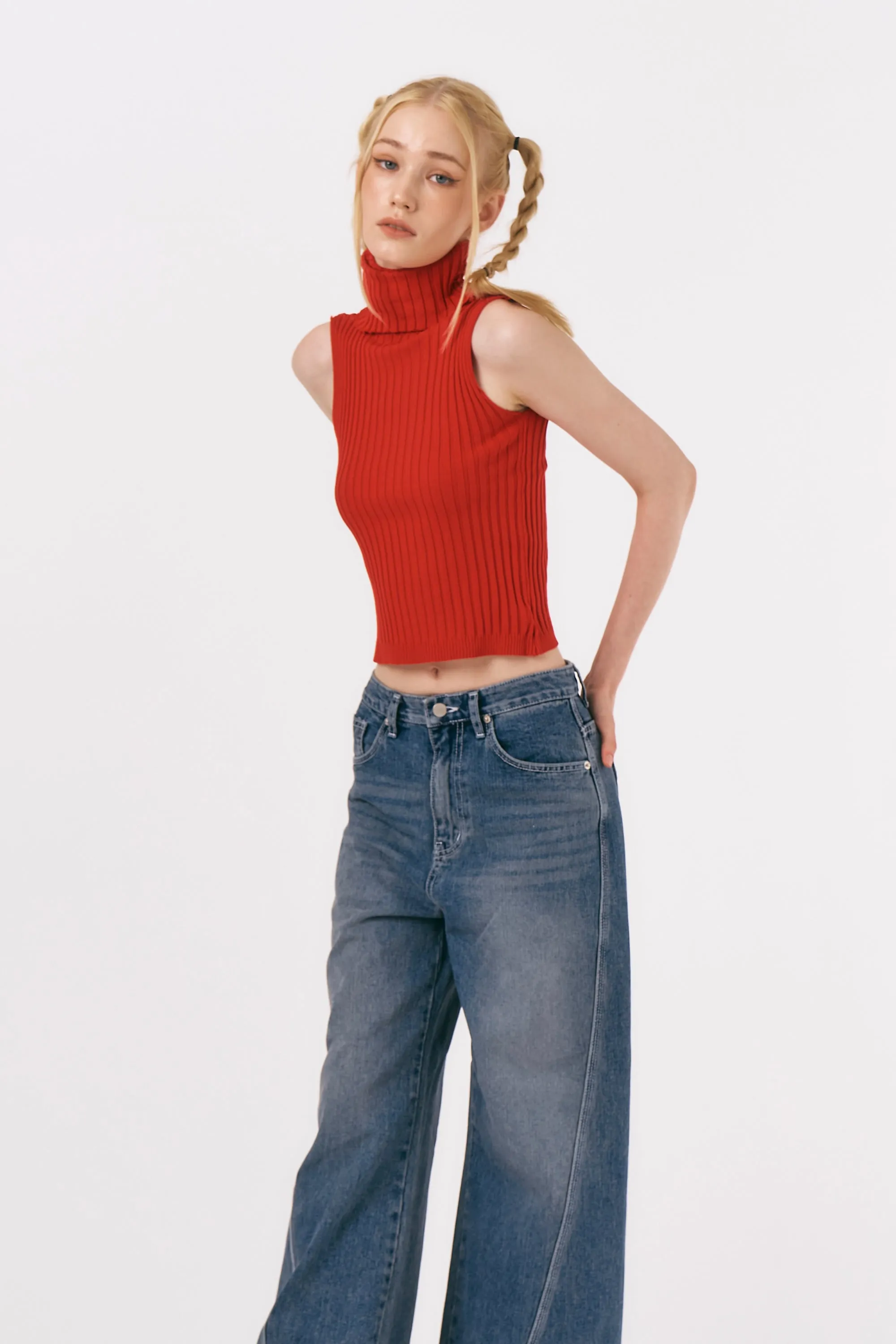 Lucy Ribbed Sleeveless Top