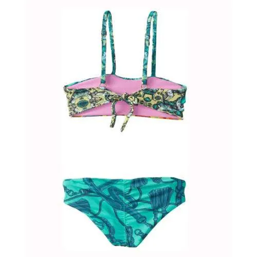 Maaji Big Kids Green Mighty Bolero Two Piece Bikini Set Size 12