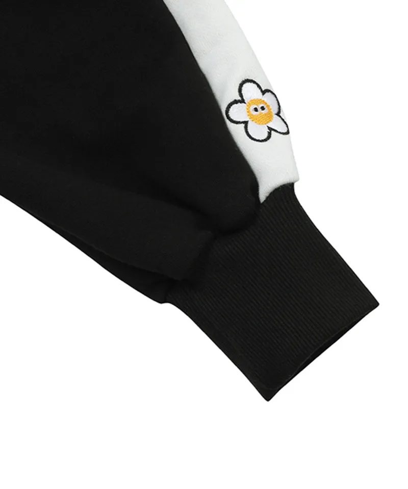 MACKY Golf: Karina Colored Zip-Up Sweat Shirt - Black