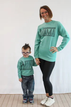 MAMA & MINI MATCHING CREWNECK SWEATSHIRTS