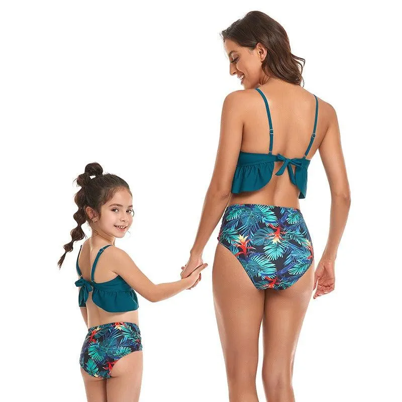 Matching Mother Daughter Tankini Swimsuit