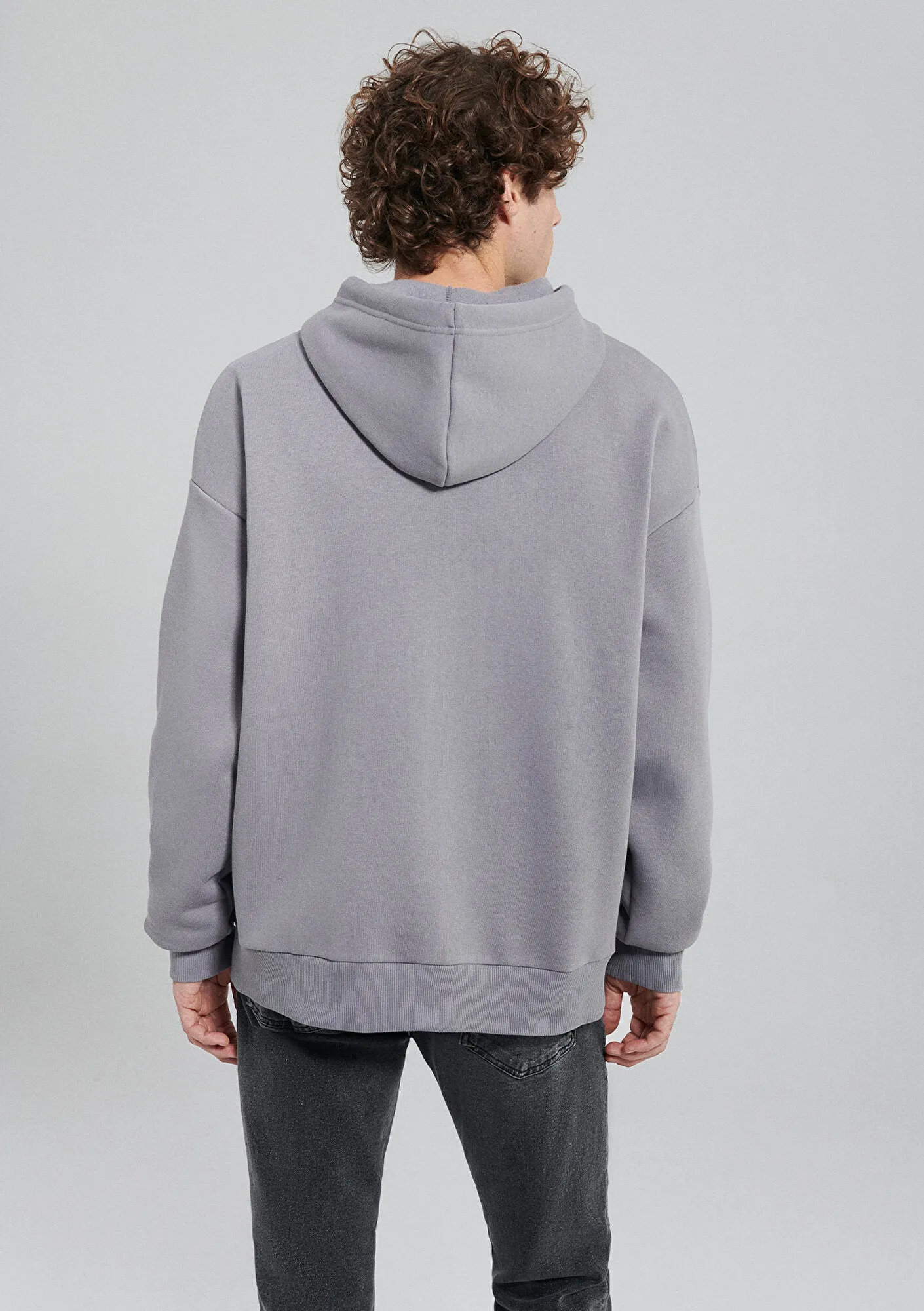 Mavi Logo Printed Grey Sweatshirt