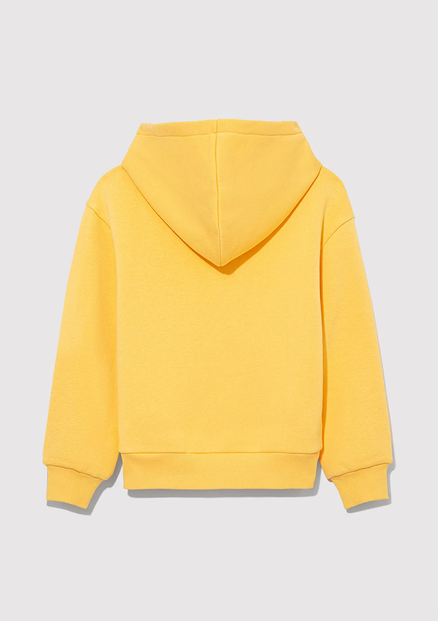 Mavi Logo Printed Hooded Yellow Sweatshirt