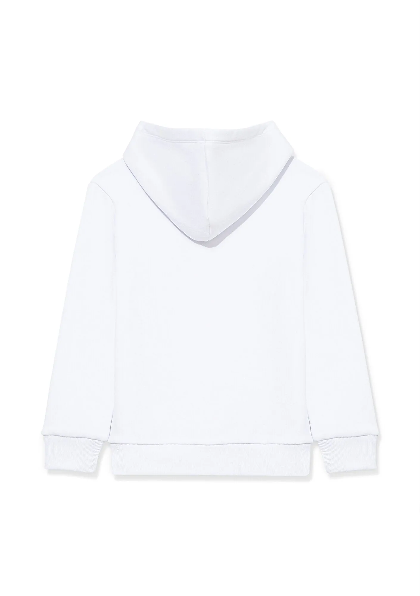 Mavi Logo Printed White Zip Up Sweatshirt